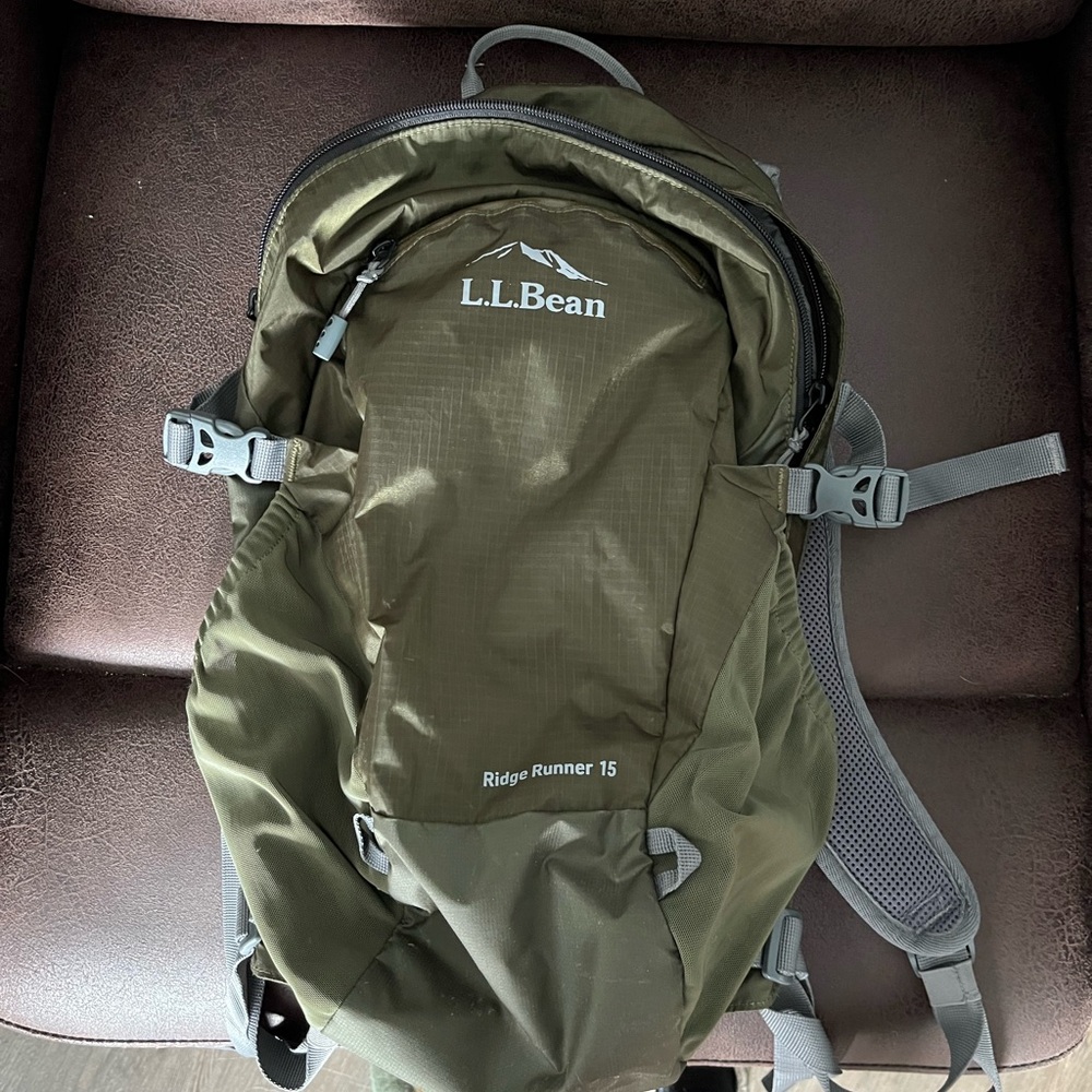 L.L. Bean Green Backpack Durable Outdoor Design